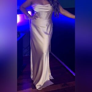 Revelry Champagne Bridesmaids Dress: Color 703